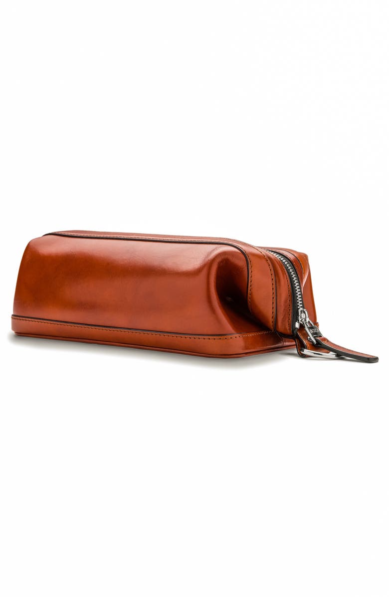 Bosca Leather Dopp Kit, Alternate, color, Amber