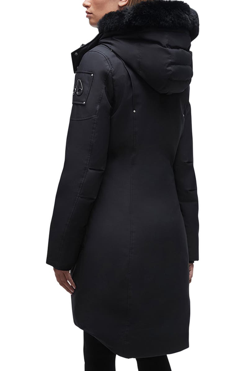 Moose Knuckles Baltic Down Parka with Genuine Shearling Trim, Alternate, color, 