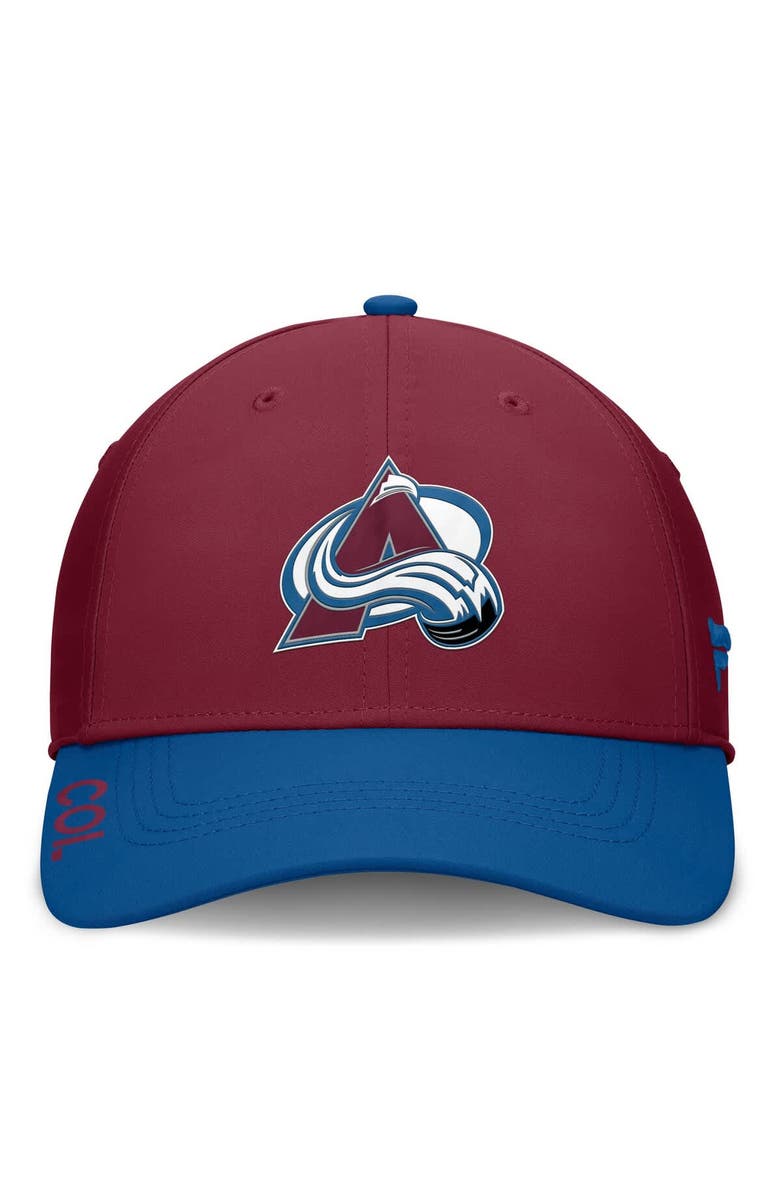 FANATICS Men's Fanatics Burgundy/Blue Colorado Avalanche Authentic Pro Rink Flex Hat, Alternate, color, 
