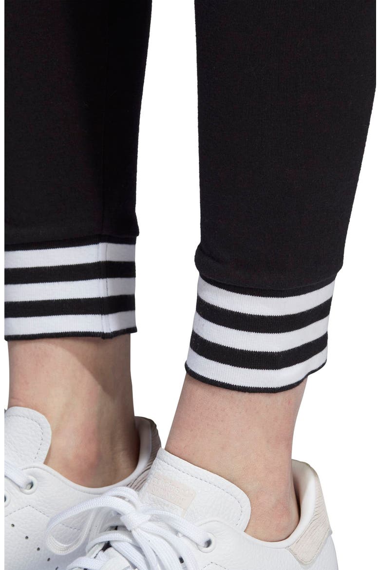 adidas 3-Stripes Tights, Alternate, color, BLACK