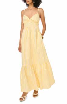 1.STATE Overlapping Bodice Maxi Dress