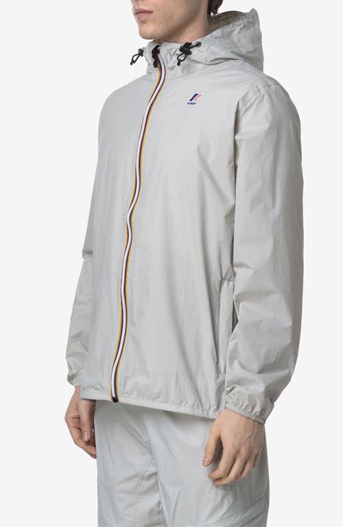 K-way Le Vrai 4.0 Claude Water Repellent Jacket In Light Grey