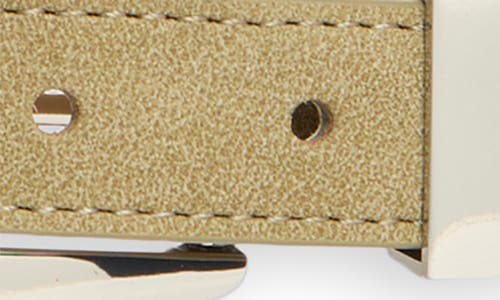 Steve Madden Elongated Buckle Belt In Sage
