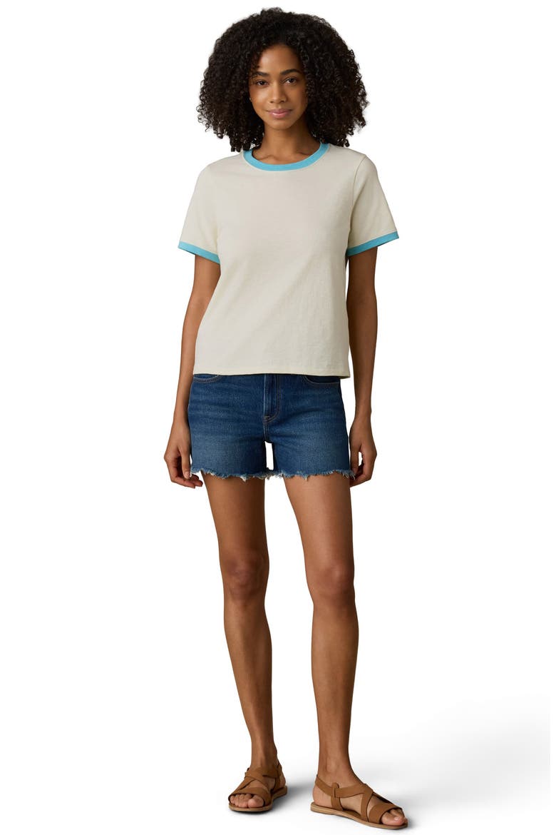 Sunwashed Essential Cotton T-Shirt, Alternate, color, LEMON SORBET