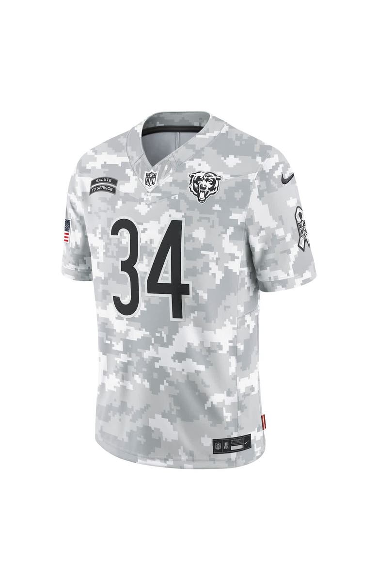 Nike Men's Nike Walter Payton Arctic Camo Chicago Bears 2024 Salute to Service Retired Player Limited Jersey, Alternate, color, 