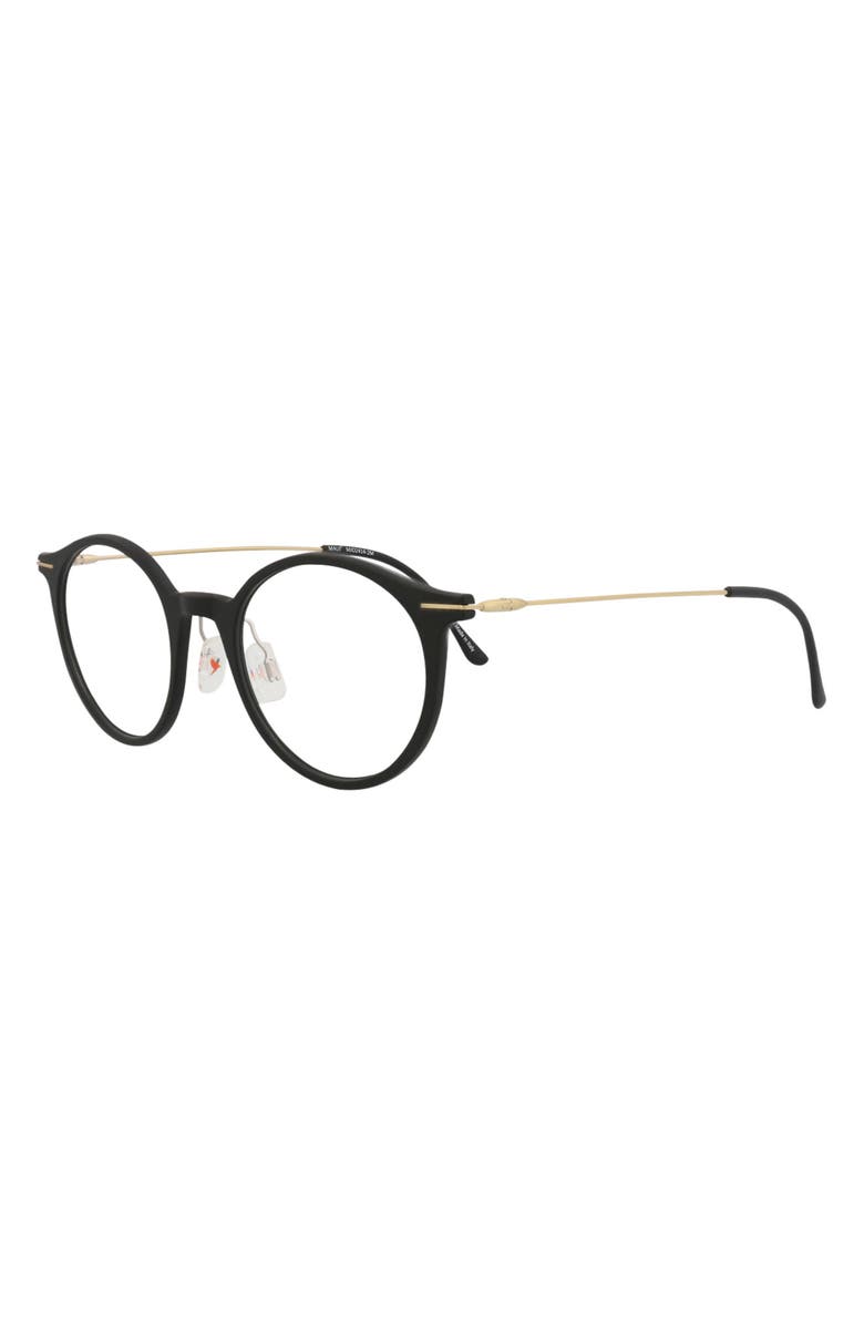 Maui Jim Core Optical 49mm Round Reading Glasses, Alternate, color, Black Gold Transparent