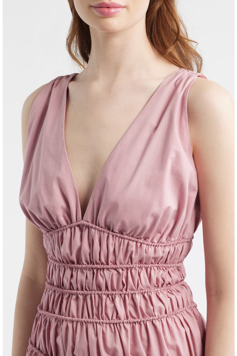 Saja Braid Detail Cotton Maxi Dress, Alternate, color, DUSK