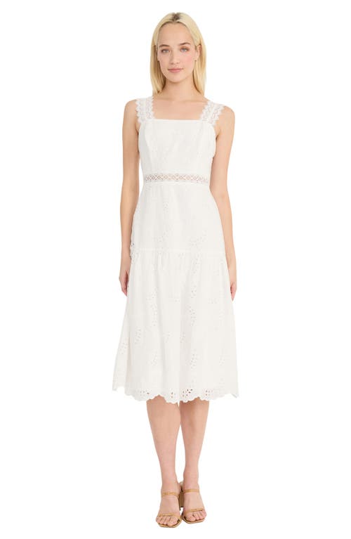 Donna Morgan Eyelet Embroidered Sundress in Ivory  product