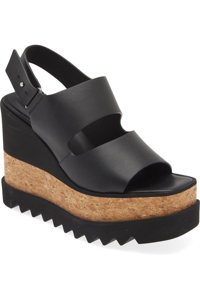 Stella McCartney Elyse Platform Wedge Sandal, Main, color,