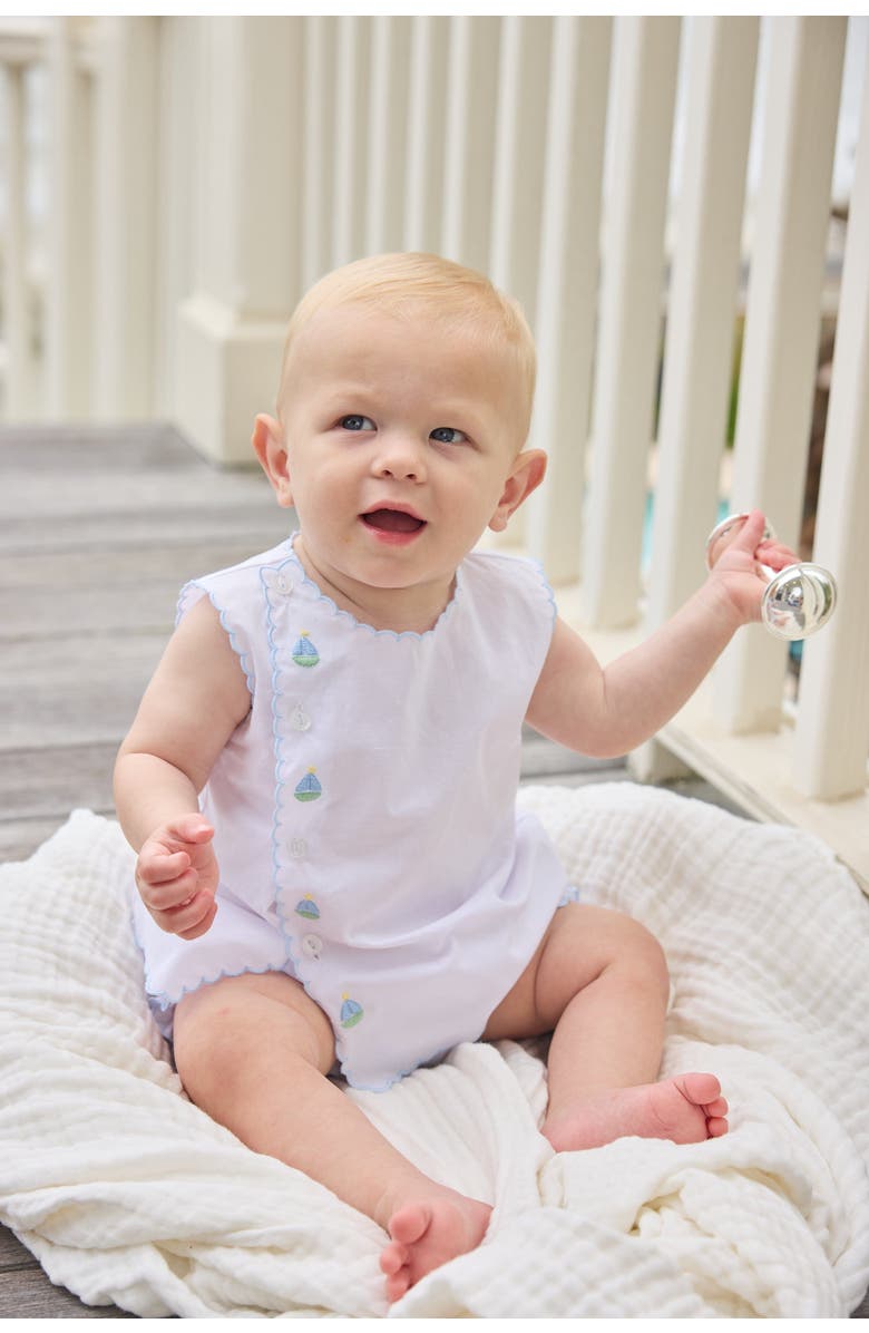 Little English Sleeveless Davis Day Set, Alternate, color, Sailboats