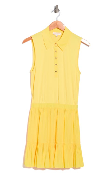Odette Mixed Media Sleeveless Minidress