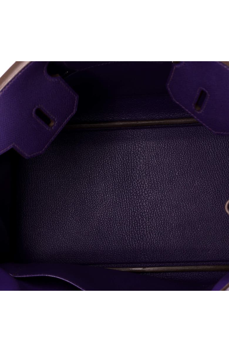 Pre-Owned Hermes Birkin Handbag Purple Epsom with Palladium Hardware 30, Alternate, color, Iris