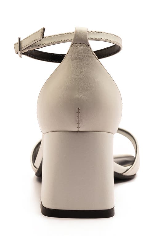 Off The Hook London Knightsbridge Block Heel Sandal In White