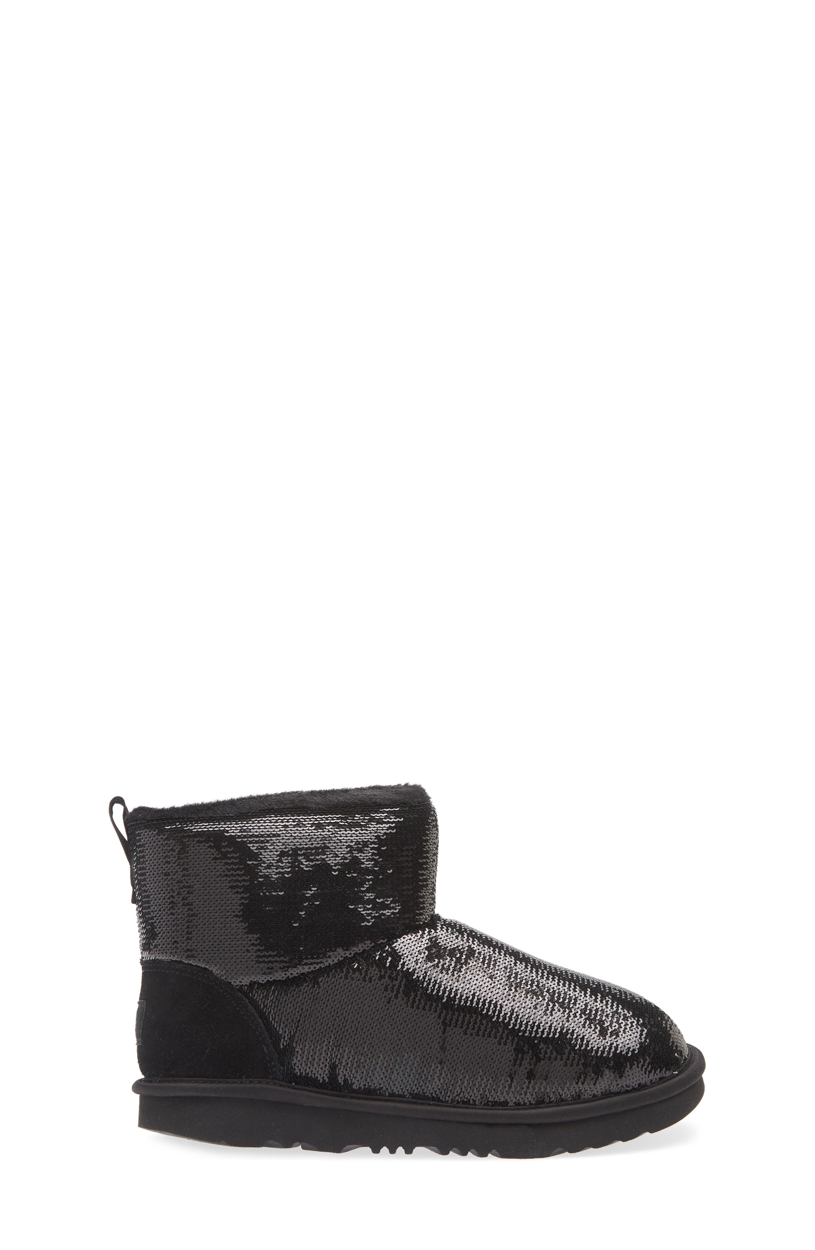 UGG<sup>®</sup> Kids' Classic Mini Sequin Boot, Alternate, color, 