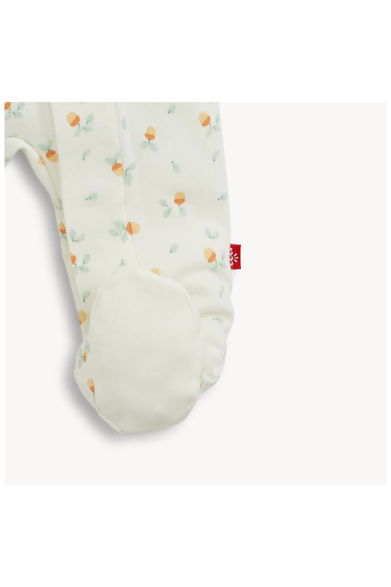 Kids' Acorns Organic Cotton Footie, Alternate, color, WHITE