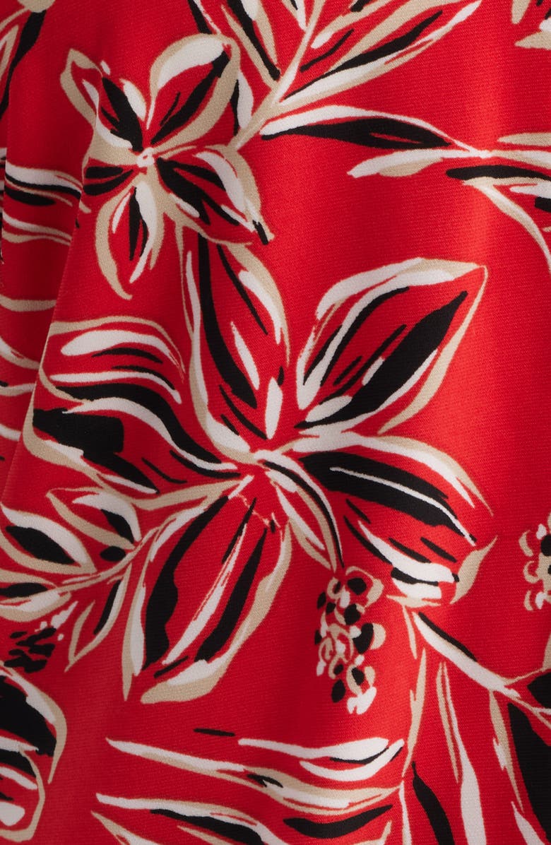 AK ANNE KLEIN Ruffle Accent Short Sleeve Button-Up Shirt, Alternate, color, 