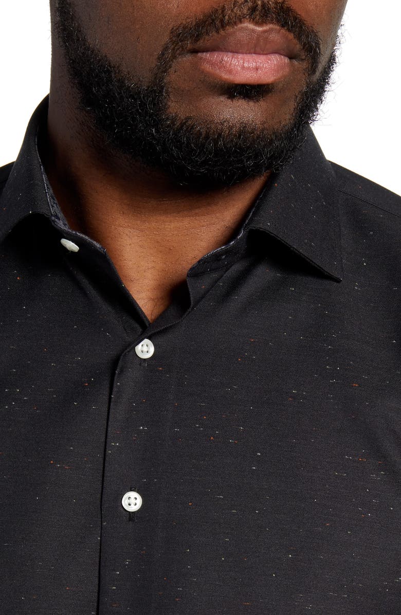 NORDSTROM MEN'S SHOP Trim Fit Non-Iron Solid Dress Shirt, Alternate, color, 