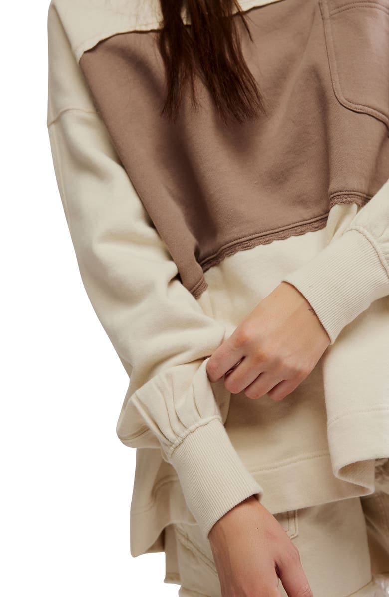 Free People Strawberry Colorblock Sweatshirt, Alternate, color, 