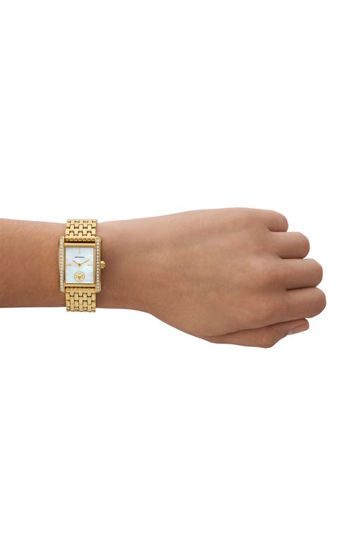 Tory Burch The Eleanor Gold Ss 25x34mm In Gold