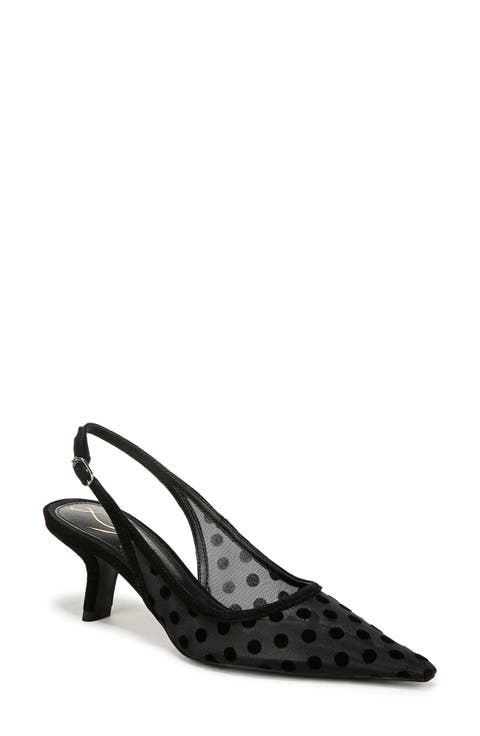 Bianka Slingback Mesh Pointed Toe Pump (Women)