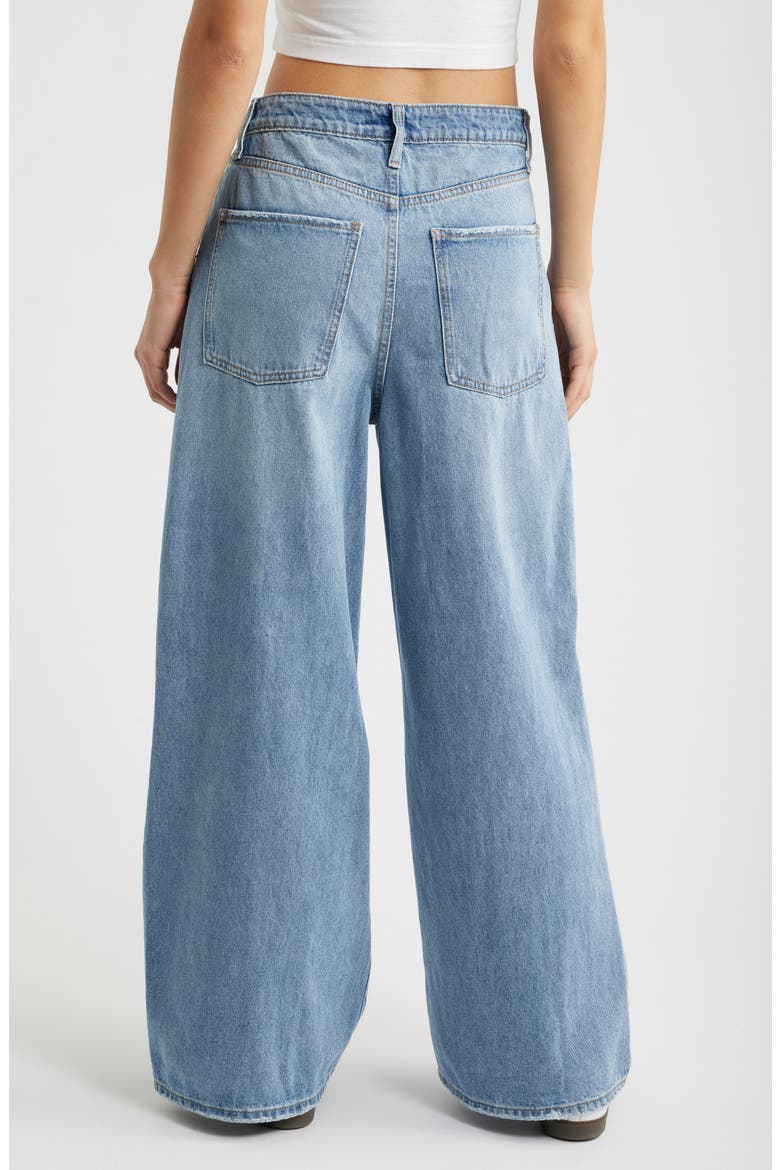 Relaxed Extra Baggy Wide Leg Jeans, Alternate, color, LIGHT BLUE