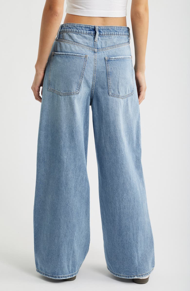 YMI Relaxed Extra Baggy Wide Leg Jeans, Alternate, color, Light Blue