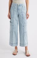 Wit & Wisdom Skyrise Cotton Crop Wide Leg Utility Pants