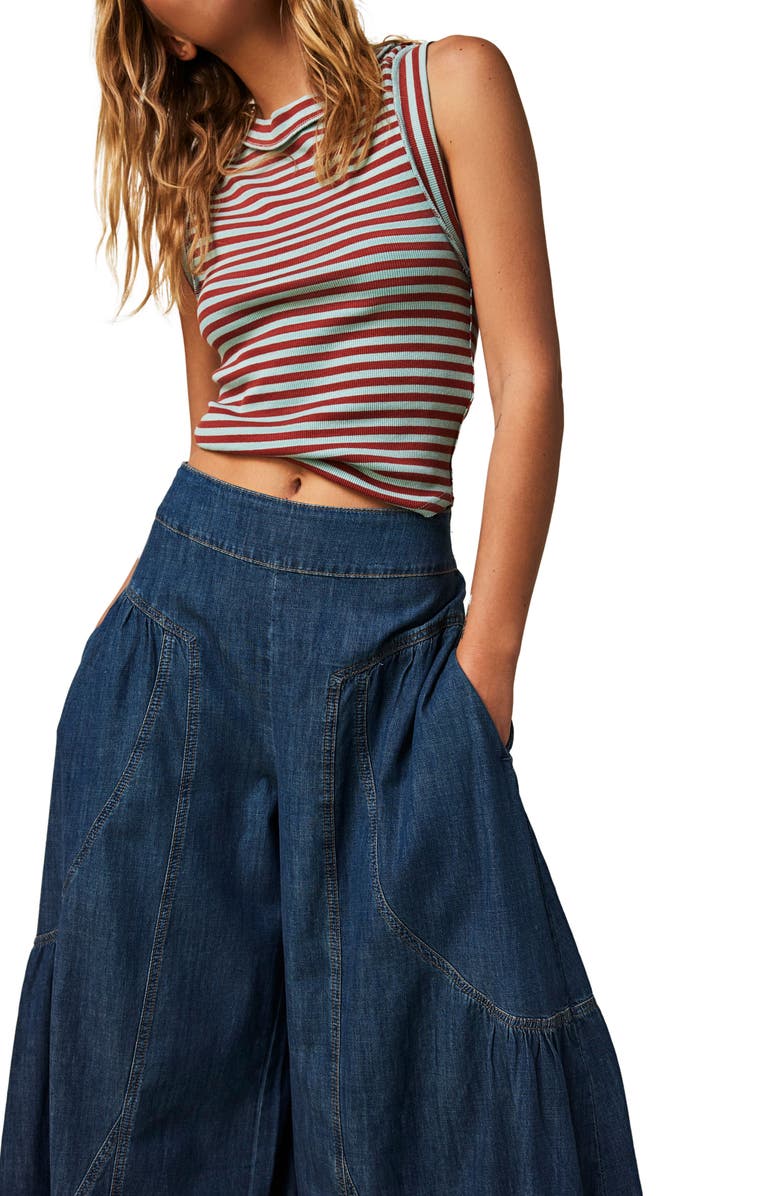 Free People Dawn on Me Extra Wide Leg Jeans, Alternate, color, 