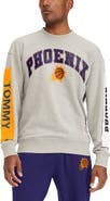 TOMMY JEANS Men's Tommy Jeans Gray Phoenix Suns James Patch Pullover Sweatshirt
