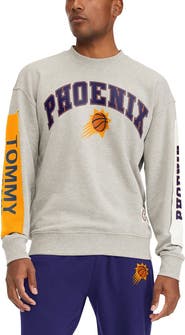TOMMY JEANS Men's Tommy Jeans Gray Phoenix Suns James Patch Pullover Sweatshirt