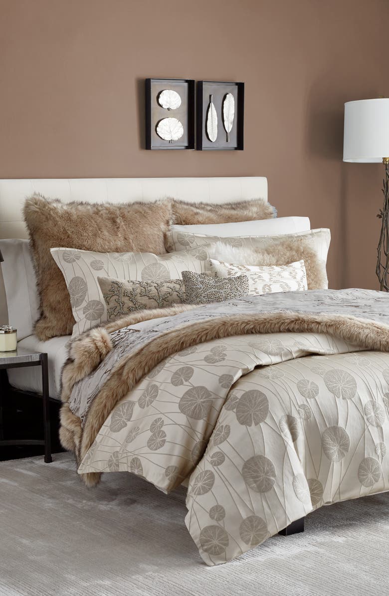 Michael Aram Lily Pad Duvet Cover, Alternate, color, 