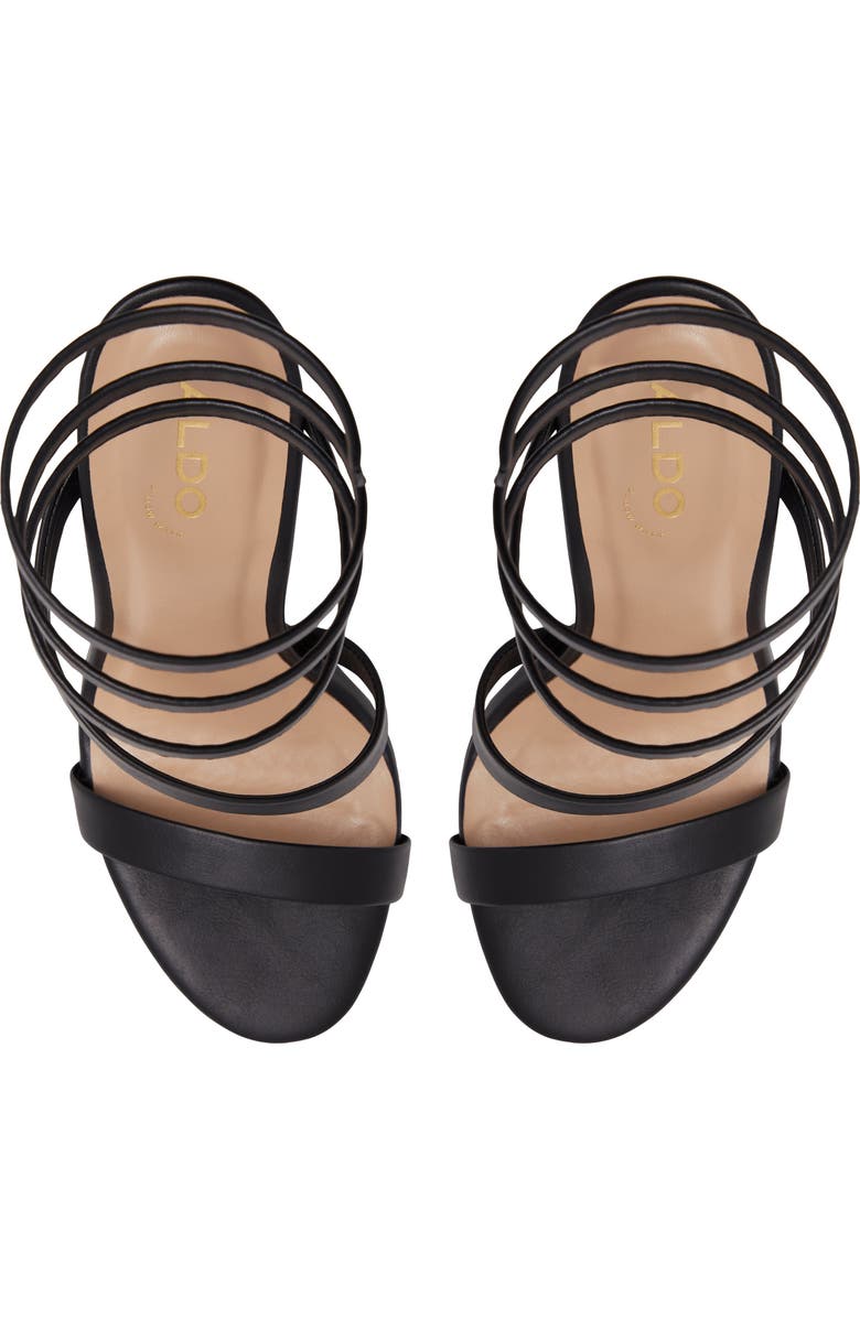 ALDO Katswirl Ankle Wrap Platform Sandal, Alternate, color,