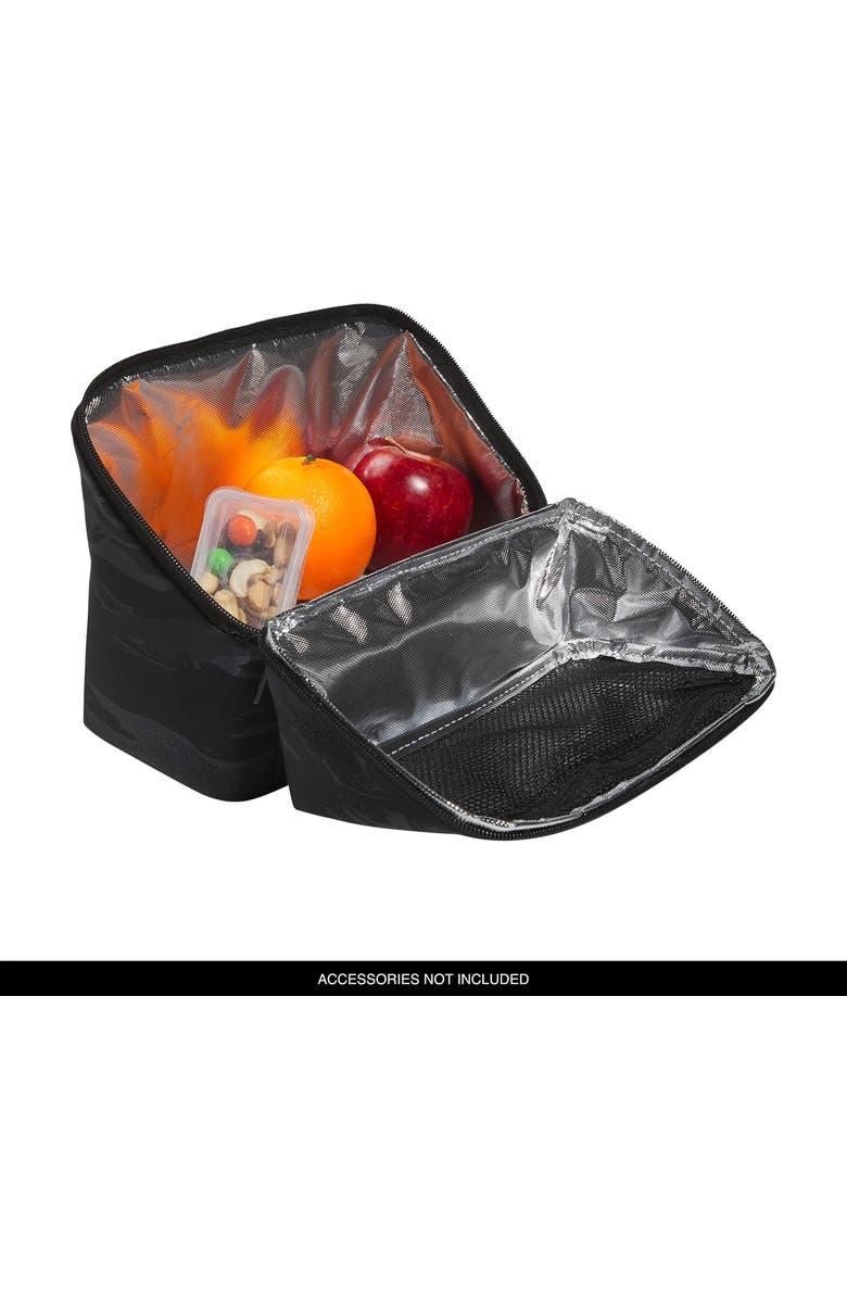 adidas Kids' Affiliate Lunch Bag, Alternate, color, Camo Black/ Black/ Orange