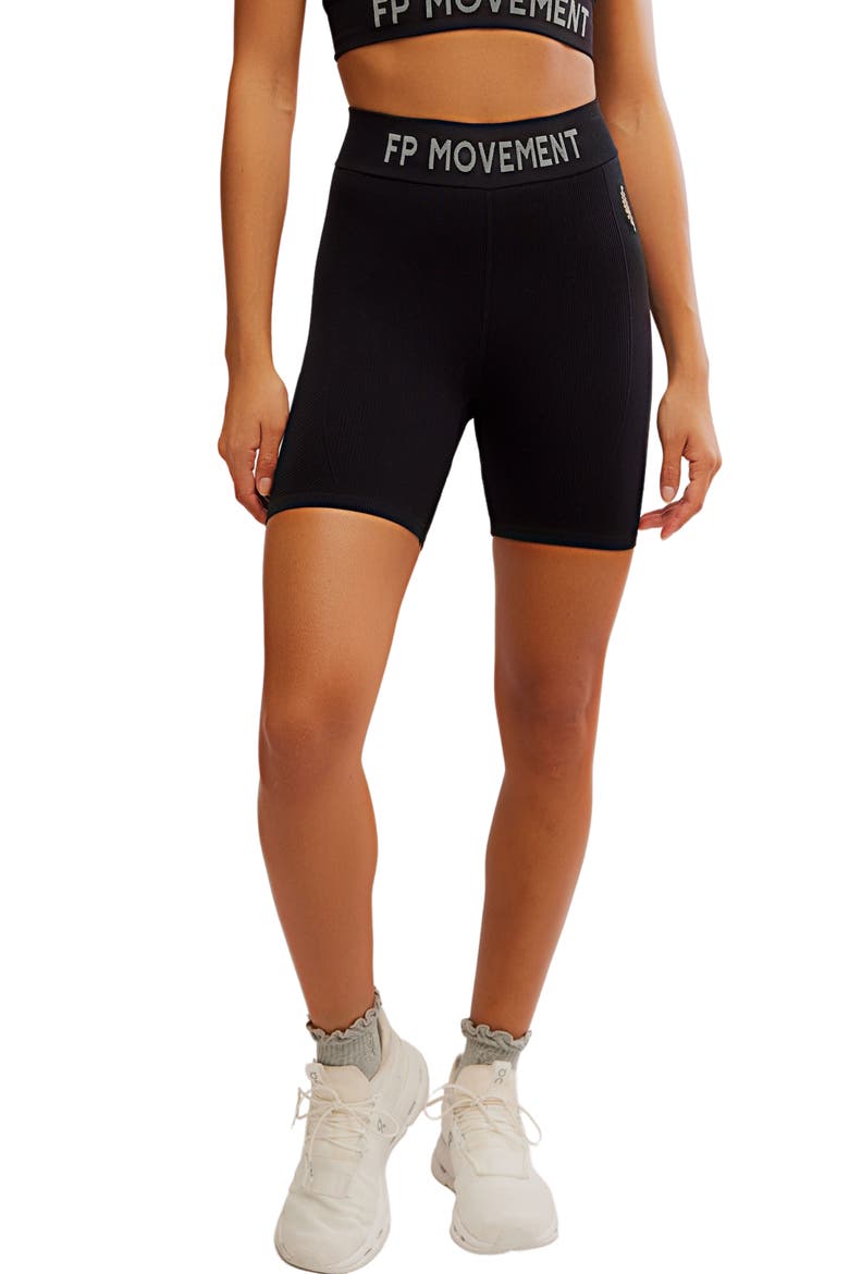 FP Movement Long Haul Bike Shorts, Main, color, BLACK
