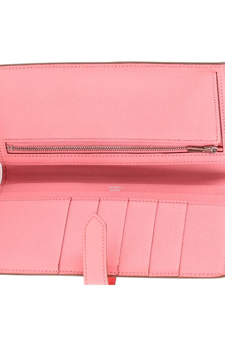 Pre-Owned Hermes Bearn Wallet Epsom Long, Alternate, color, Rose Confetti