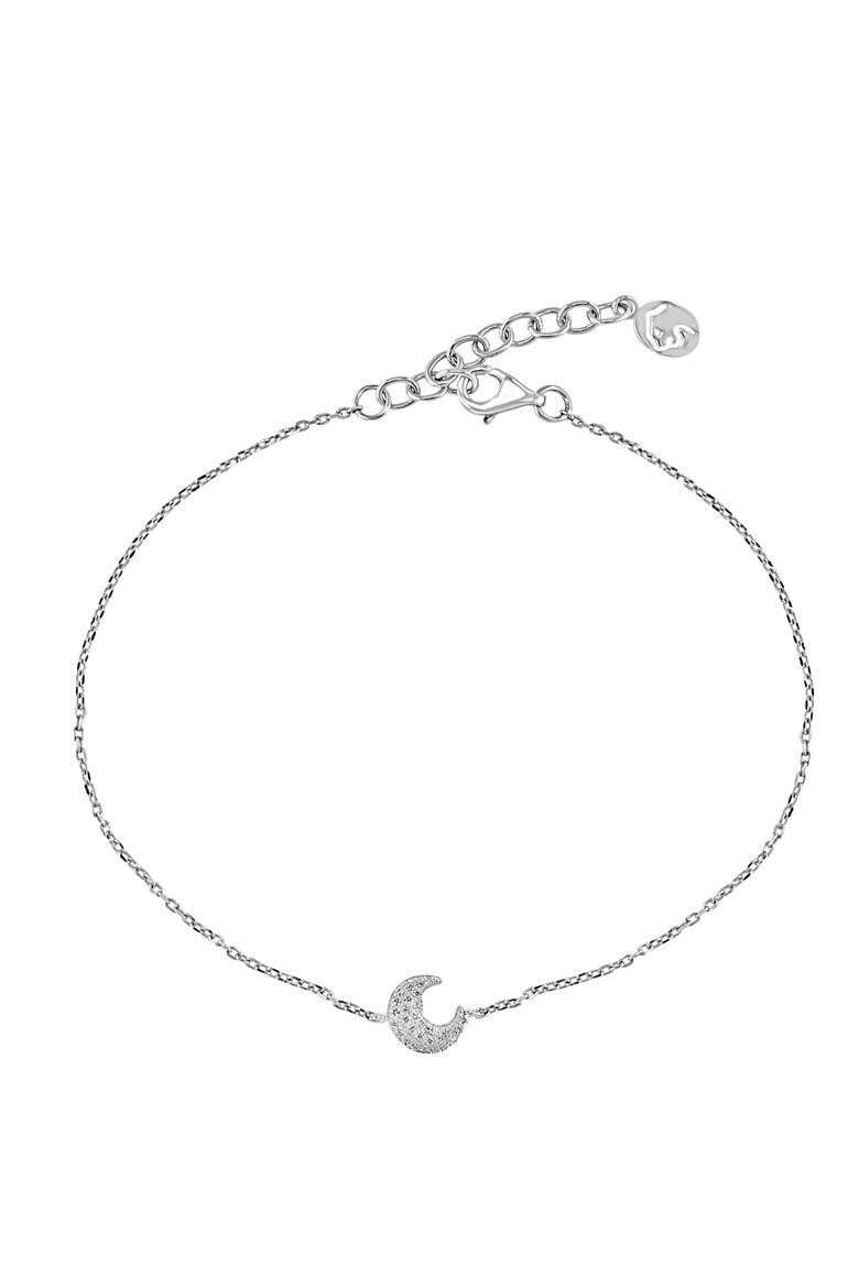 925 Sterling Silver Diamond Bracelet, Main, color, Hematite and FW Blush Pearl