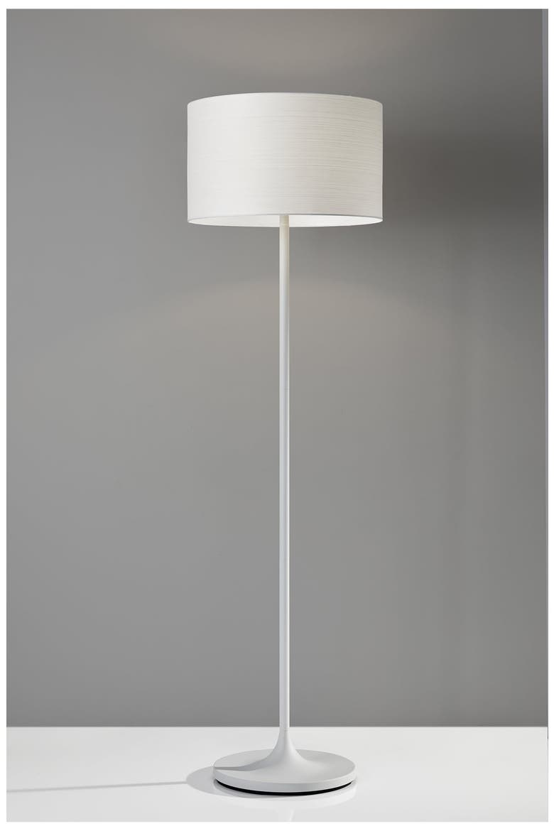 Oslo Floor Lamp, Alternate, color, WHITE