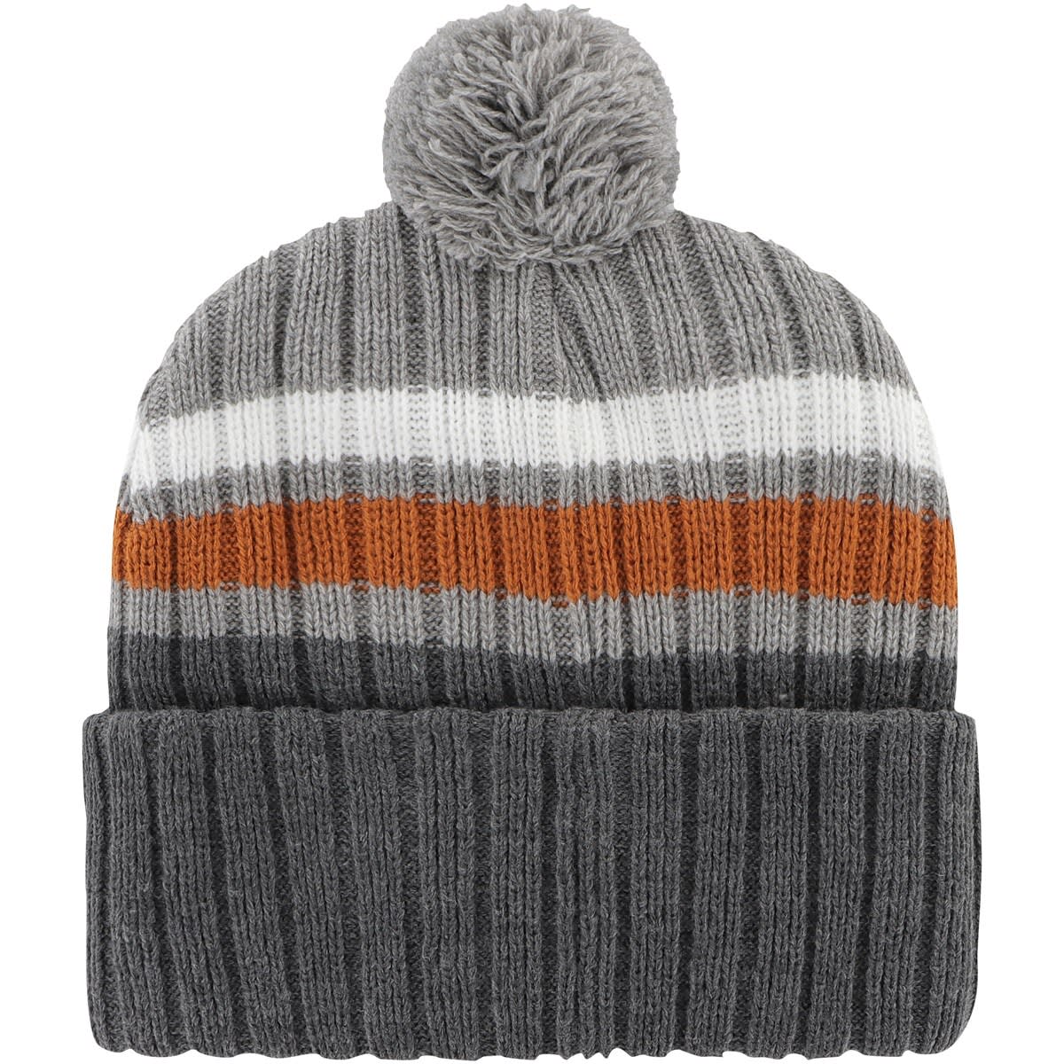 '47 Men's '47 Charcoal Texas Longhorns Stack Striped Cuffed Knit Hat ...