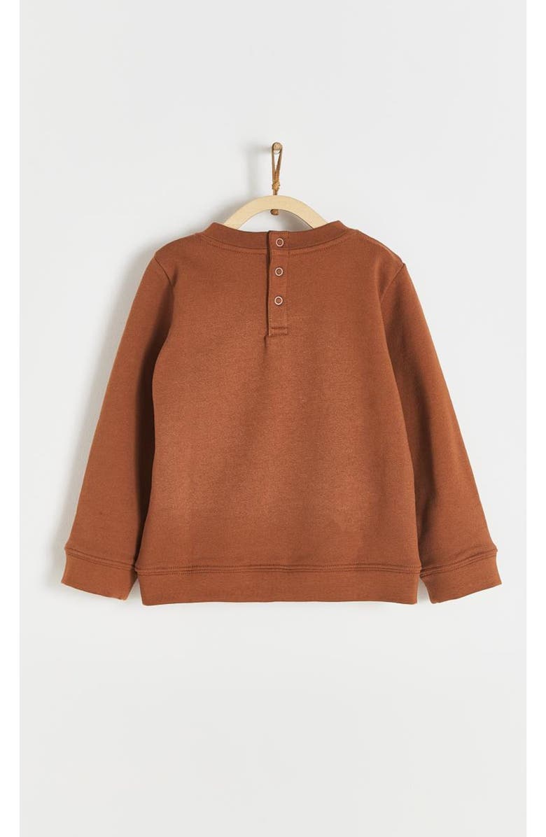 Babycottons Sweatshirt Lenny Leaves for Infant, Alternate, color, Brown