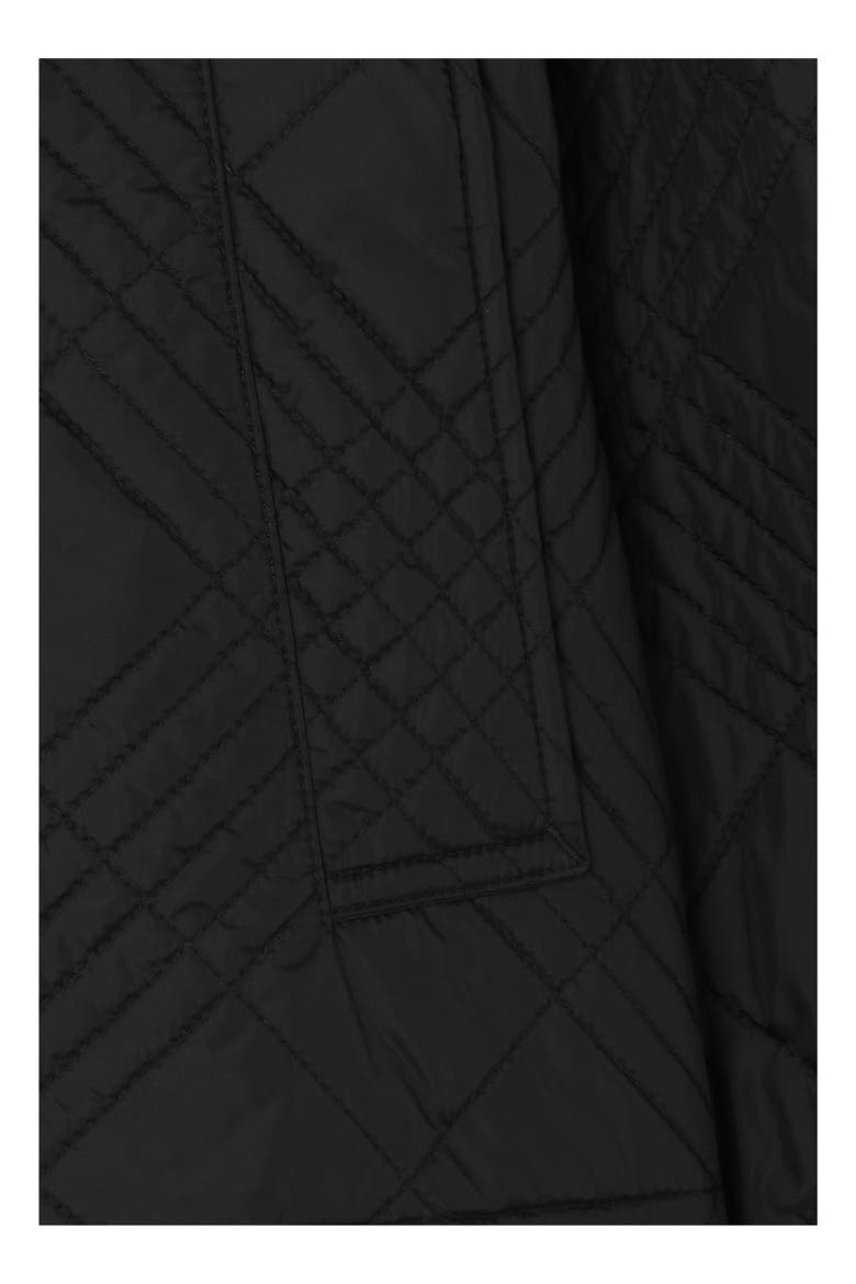 Quilted Nylon Tiffield Jacket, Alternate, color, Black