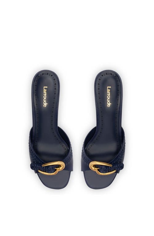 Larroude Larroudé Verona Mule In Navy