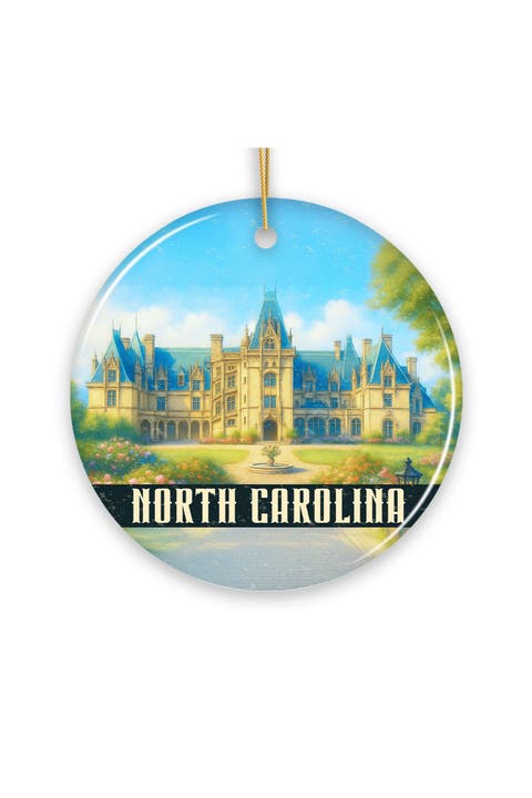 North Carolina Biltmore Estate Ceramic Ornament