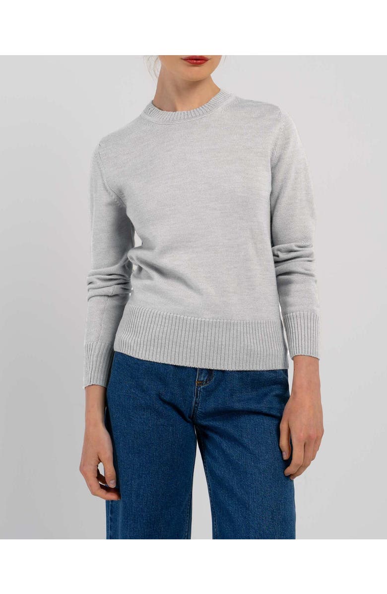 Kettlewell Minna Long Sleeve Crew Neck Sweater, Alternate, color, Light Dove Grey