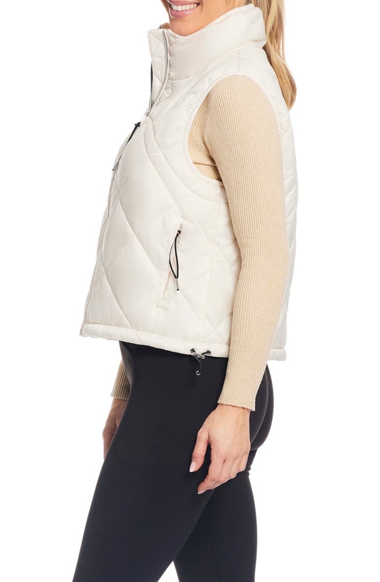 Sanctuary Quilted Water Resistant Crop Vest, Alternate, color, 