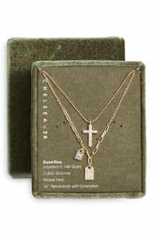 Set of 2 Pendant & Charm Necklaces