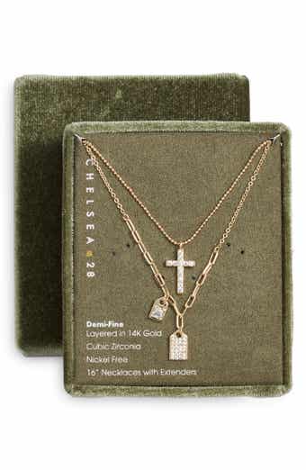 Set of 2 Pendant & Charm Necklaces