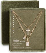 Chelsea28 Set of 2 Pendant & Charm Necklaces