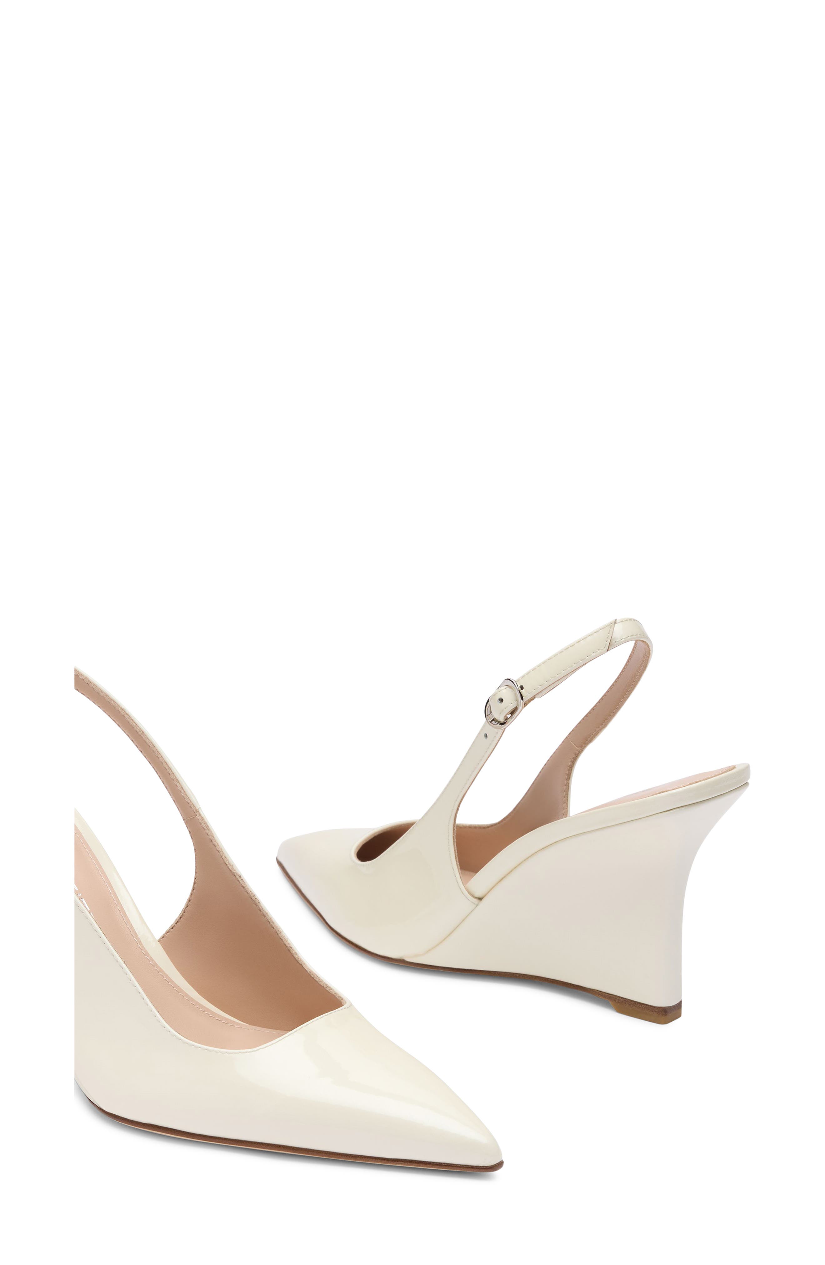 Vinnie Slingback Wedge 85, Alternate, color, LINEN