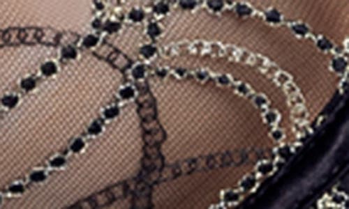 Roma Confidential Beaded Belle Underwire Demi Bra In Animal Print