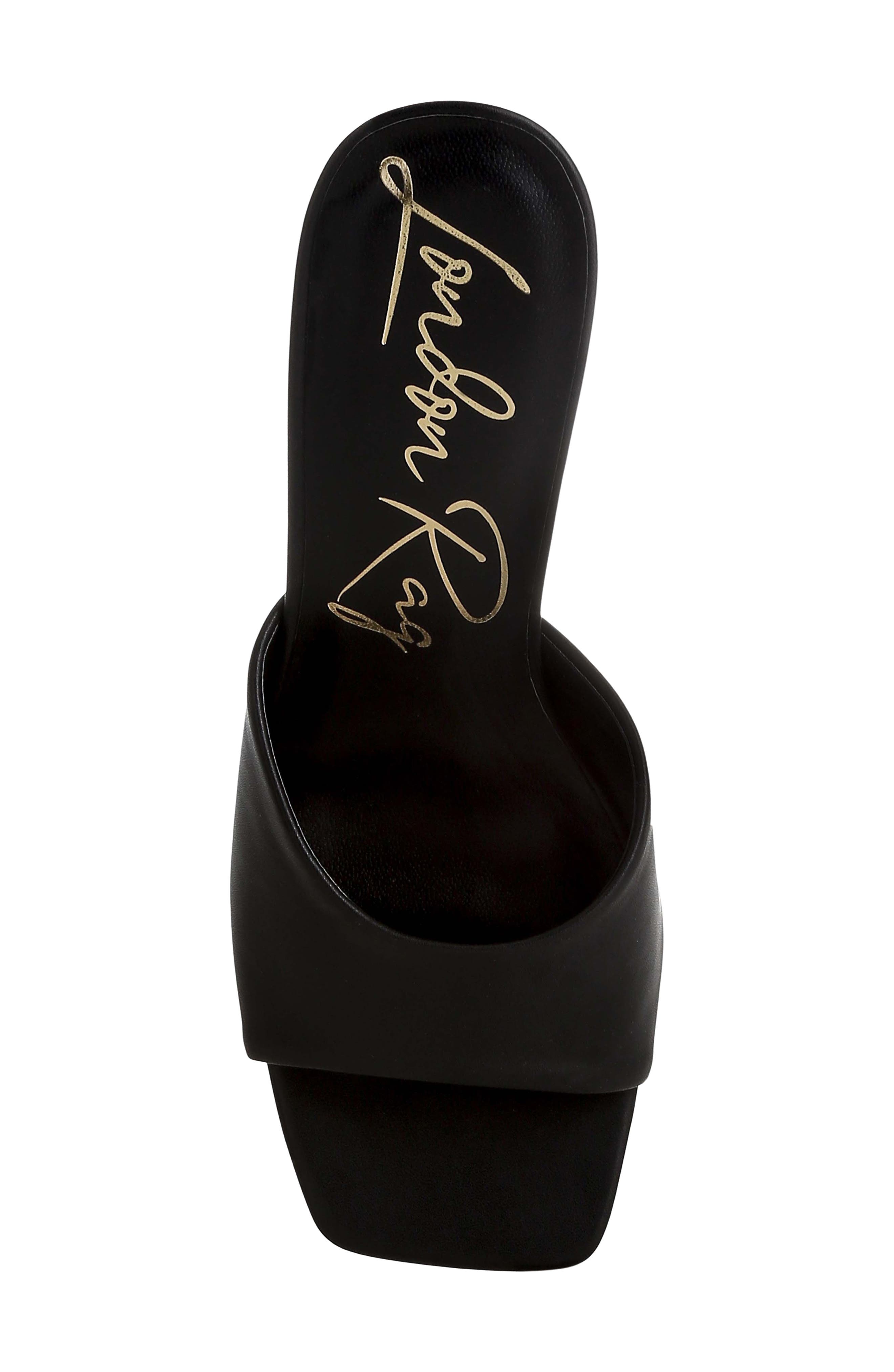 LONDON RAG Shiloy Wedge Slide Sandal, Alternate, color, Black